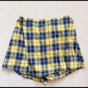 Plaid skort
